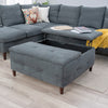 Extra Lift Up Square Storage Ottoman,Upholstered Coffee Table Storage Ottoman