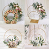 Round Metal Hoop Wedding Flower Stand Balloon Arch Rack Table Centrepiece Decor