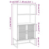 Lechnical Highboard 60x35x125 Engineered Wood,Highboard,Sideboard,Storage B0Z6