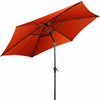 2.7 M Outdoor Patio Umbrella Garden Parasol with Crank Handle &Tilt Adjustment