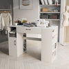 Counter Height Sewing Table Artwork Sewing Workstation With 14 Open Compartments