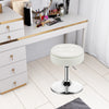 Height Adjustable Dining Chair 360-Degree Swivel Bar Stool Vanity Stool-White