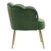 Scallop Back Armchair Cocktail Sofa Accent Seat Living Bedroom Cafe Lounge Sofa