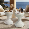 Unique Lightweight Concrete Accent Table Sofa Side Table Living Room Home Decor
