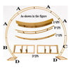 Large Moon Gate Wedding Party Walk Through Arch Frame Backdrop Garland Standing