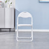 Set of 2 Folding Chair Padded Faux Leather Chair Home Office Dining Chairs