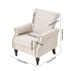 High Wing Back Armchair Accent Chair Fireside Lounge Single Sofa Seat