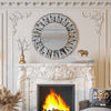 Round Wall Mirror Bevelled Decorative 3D Mirrored Glass Sunburst Vanity Mirror