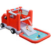 Inflatable Firefighting Themed Kids Water Slide Toddler Bouncy Castle Center