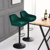 2x Bar Stools Breakfast Comfortable Swivel Gas Lift Kitchen Stool Leather Chairs