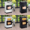 New 4.2kw Portable Heater Standing Heating Cabinet Butane Gas Heaters on Castors
