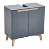 Grey Bathroom Under Sink Cabinet Basin Storage Cupboard Vanity Furniture Unit UK
