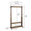 Heavy Duty Clothes Rack Rail Garment Stand Adjustable Shelves Portable Organizer
