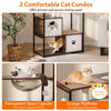 Multi-Level Kitten Tower Modern Indoor Cat Climbing Stand Furniture Coffee