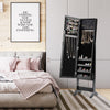 Mirrored Jewelry Armoire Bedroom Standing Jewelry Cabinet Storage Organizer