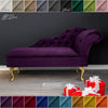 Chaise Lounge Chesterfield Sofa Purple Accent Chair Lucian Tufted Longue