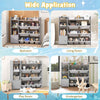 Kids Bookshelf Toy Storage Organizer w/ 8 Storage Boxes-Grey