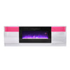 Modern TV Stand 178cm Unit Cabinet w/ Electric Fireplace & 12 Colour LED Light