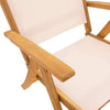 Folding Garden Chairs 8 pcs Solid Wood Acacia and N4H9