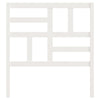 Bed Headboard White 96x4x104 Solid Wood Pine D8Q8