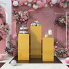 Metal Cylinder Plinth Pedestal Wedding Cake Dessert Flower Display Stand Party
