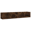 CD Wall Shelf Smoked Oak 100x18x18 cm Engineered Wood