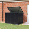 Metal Bike Shed Lockable Outdoor Storage Garden Shelter for Bike Tool Equipments