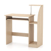 Computer Desk 80x40x90cm with Sliding Keyboard Storage Shelves Office Desk