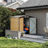 Garden Outdoor Metal Shed Steel Frame Storage Bike Tool Sheds with Lockable Door