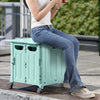 Shopping Trolley Foldable Market Luggage Storage Basket Cart Crate Case On Wheel
