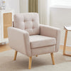 Tufted Upholstered Accent Armchair Mid Century Modern Occasional Lounge Chair