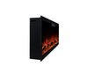2025 50 INCH WIDE LED FLAMES BLACK GLASS TRUFLAME™ WALL MOUNTED ELECTRIC FIRE