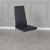 Set of 4/6 Diamond Dining Chairs Metal Legs High Back Seat Dining Room Furniture