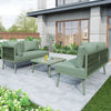 Garden Lounge Set Patio Conservatory Outdoor Furniture Corner Sofa with Table