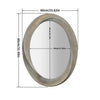 LUVODI Classic Oval Wall Mirror Decorative Hanging Mirror fr Bedroom Living-Room