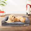 Jumbo XL Dog Bed Pet Sofa Fleece Mattress Semi Enclosed Bolster Waterproof Liner