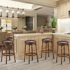 Set of 2 Bar Stools Kitchen Counter Height Pub Chair 360 °Swivel 29"/74cm Tall