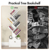 Smilesun 8-Tier Tree Bookshelf w/ Drawer Tall Bookcase Storage Floor Standing