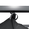 Dark Grey 3m x 3m Aluminium Pergola Retractable Canopy Garden Gazebo Sun Shelter