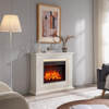 Electric Fireplace Heater Freestanding Suite LED Flame Fire Surround Remote