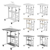 Folding OverBed Table Tray Adjustable Mobility Aid Chair PC Laptop Storage Shelf