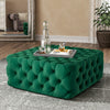 Chesterfield 92cm Extra Large Velvet Coffee Table Footstool Pouffe Seat Ottoman