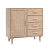4 Drawers 1 Door Sideboard Storage Cabinet Bedroom Living Room Wooden Furniture