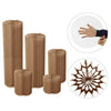 Folding Round Paper Cake Flowers Display Stand Plinth Cylinder Pedestal Wedding