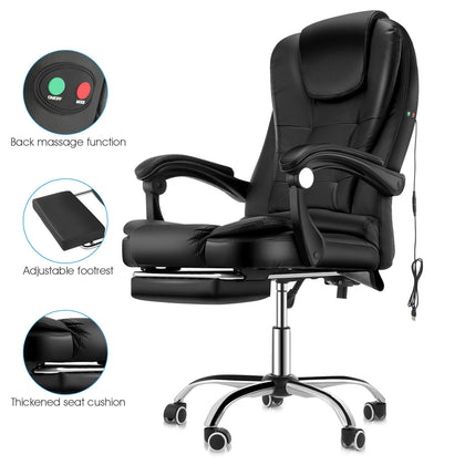 Massage Office Chair Gaming PC Computer Desk Executive Swivel Recliner Chairs UK