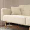 Sofa Bed Sleeper Fabric Love Seat Sofa Couch Sofa Settee for Living Room Beige