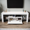 High Gloss White 140cm TV Stand Cabinet Unit Drawer Sideboard with LED Lights