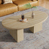 45.27-Inch Oval Coffee Table, Large Engineered Wood Center Cocktail Table