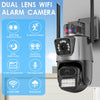 8MP 4K WiFi IP Camera Outdoor Dual Lens CCTV Wireless Home Security PTZ IR Cam