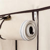 69" Portable Clothes Closet Non-Woven Fabric Wardrobe Double Rod Storage Beige